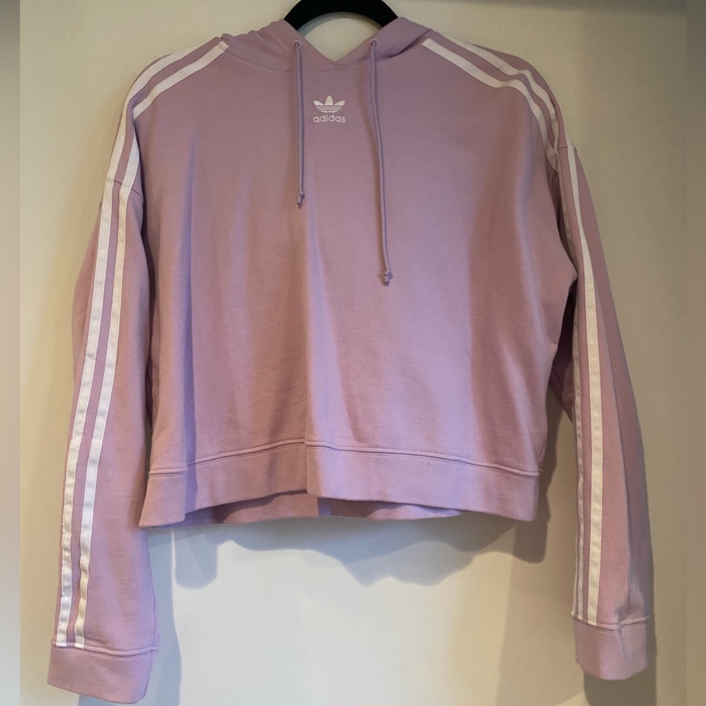 PURPLE CROPPED SWEATSHIRT